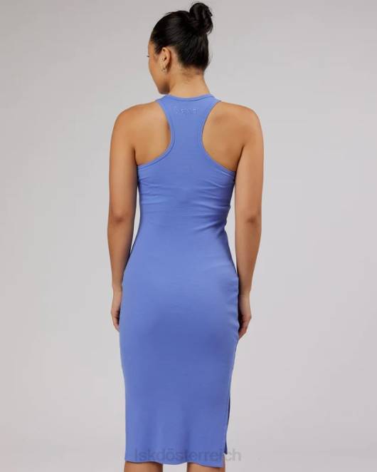 Z8RH501 LSKD Frauen ella geripptes Tankkleid – Kornblumenblau Bekleidung