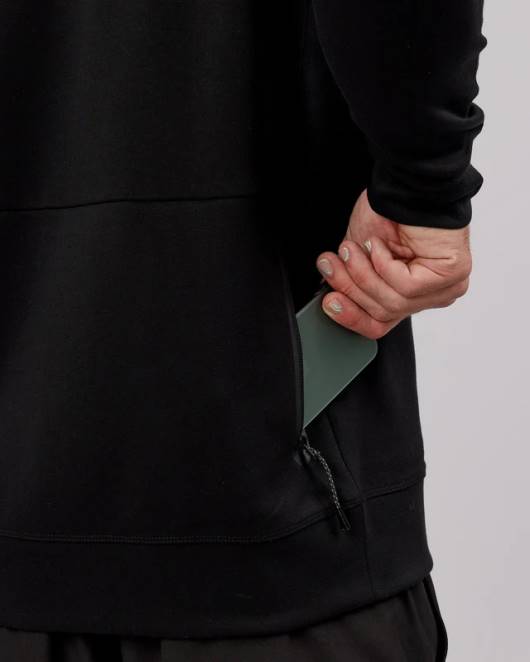 Z8RH1028 LSKD Männer Athlet ForgedFleecepullover – Schwarz Bekleidung