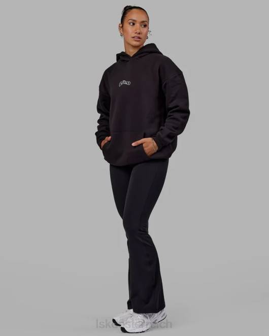 Z8RH1030 LSKD Männer Mad Happy Kapuzenpullover in Übergröße – Schwarz Bekleidung