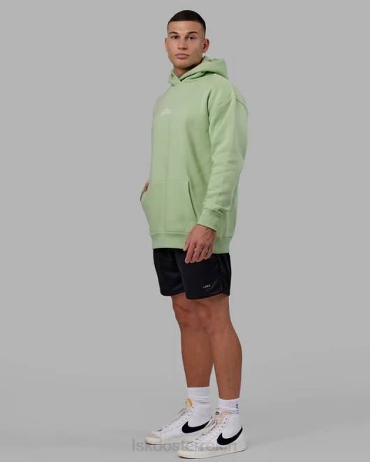 Z8RH1031 LSKD Männer Mad Happy Kapuzenpullover in Übergröße – grüne Abb Bekleidung