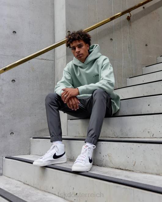 Z8RH1033 LSKD Männer Endeavor Kapuzenpullover in Übergröße – Pastelltürkis Bekleidung