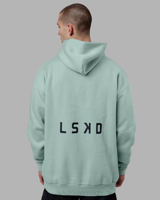 Z8RH1033 LSKD Männer Endeavor Kapuzenpullover in Übergröße – Pastelltürkis Bekleidung