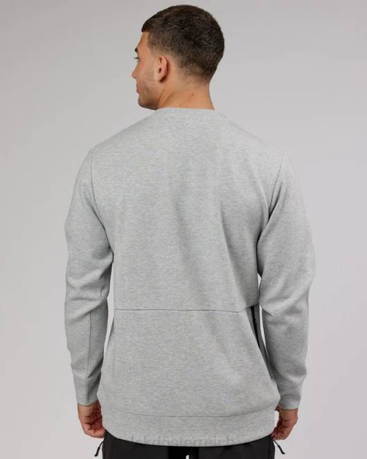 Z8RH1034 LSKD Männer Athlet ForgedFleece-Pullover – Hellgrau meliert Bekleidung