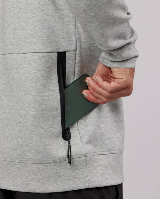 Z8RH1034 LSKD Männer Athlet ForgedFleece-Pullover – Hellgrau meliert Bekleidung