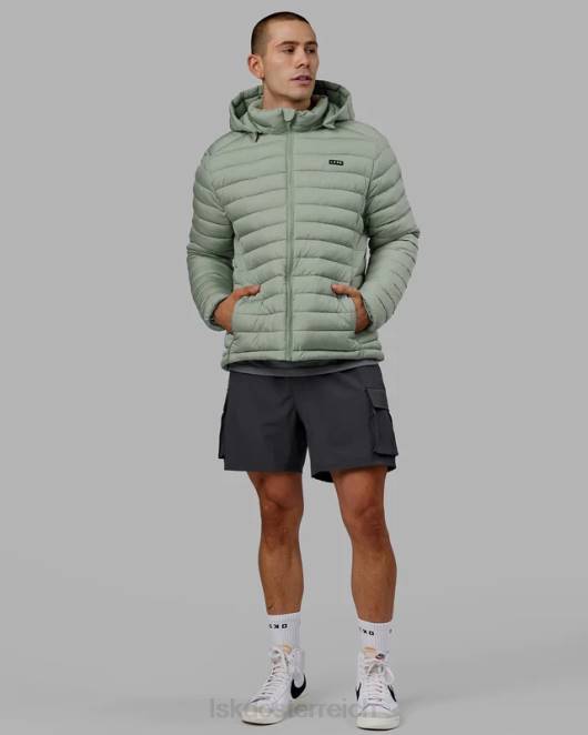 Z8RH1048 LSKD Männer Ganztags-Pufferjacke – Eisberggrün Bekleidung