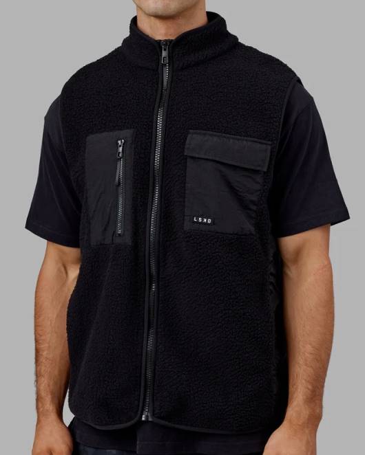 Z8RH1051 LSKD Männer Alpinweste - schwarz Bekleidung