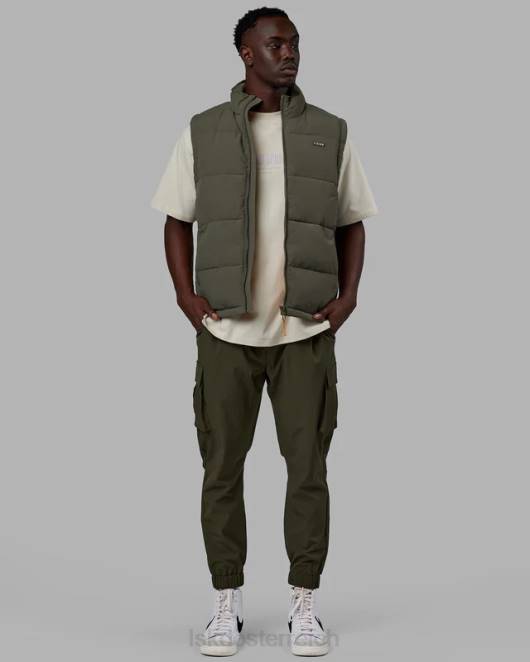 Z8RH1055 LSKD Männer klassische Pufferweste – Teeblatt Bekleidung