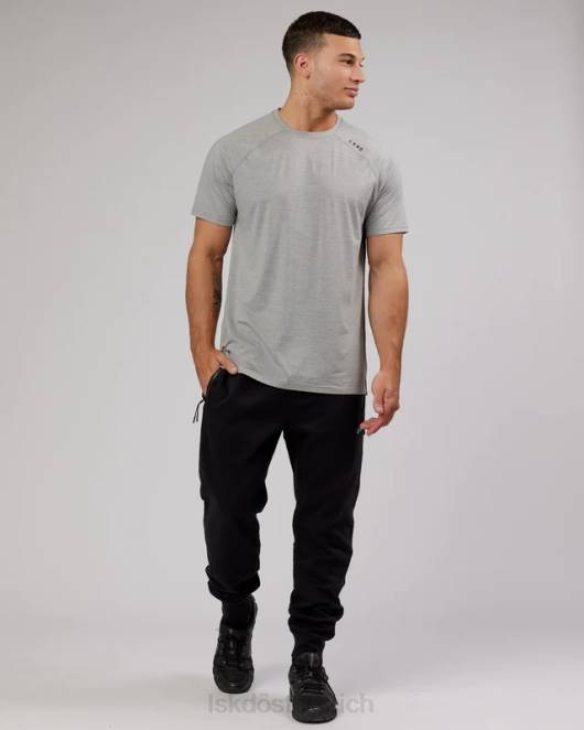 Z8RH1139 LSKD Männer Athlet ForgedFleece-Jogginghose mit Reißverschluss – Schwarz Bekleidung