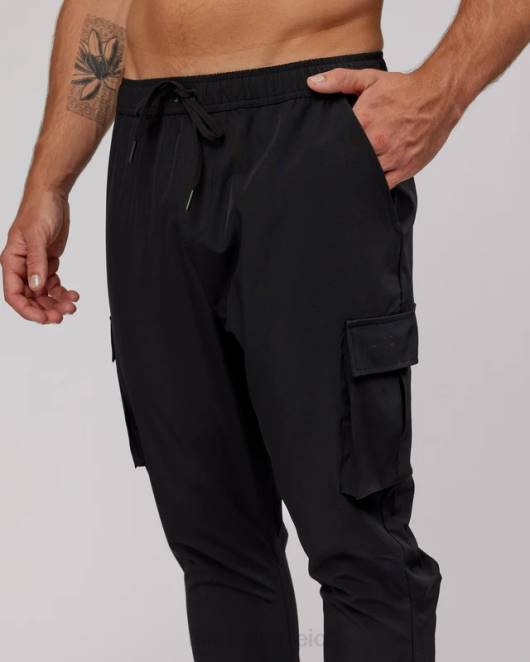 Z8RH1140 LSKD Männer Energie-Stretch-Performance-Cargo-Jogginghose – Schwarz Bekleidung