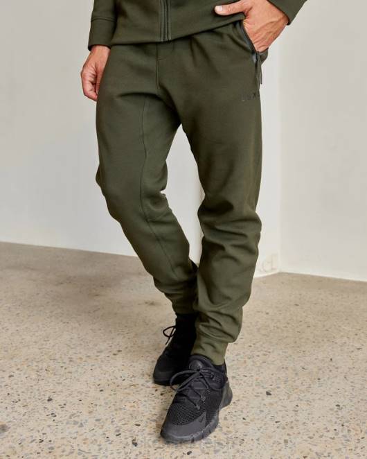 Z8RH1142 LSKD Männer Athlet ForgedFleece-Jogger mit Reißverschluss – Waldnacht Bekleidung