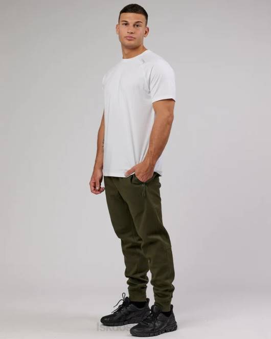 Z8RH1142 LSKD Männer Athlet ForgedFleece-Jogger mit Reißverschluss – Waldnacht Bekleidung