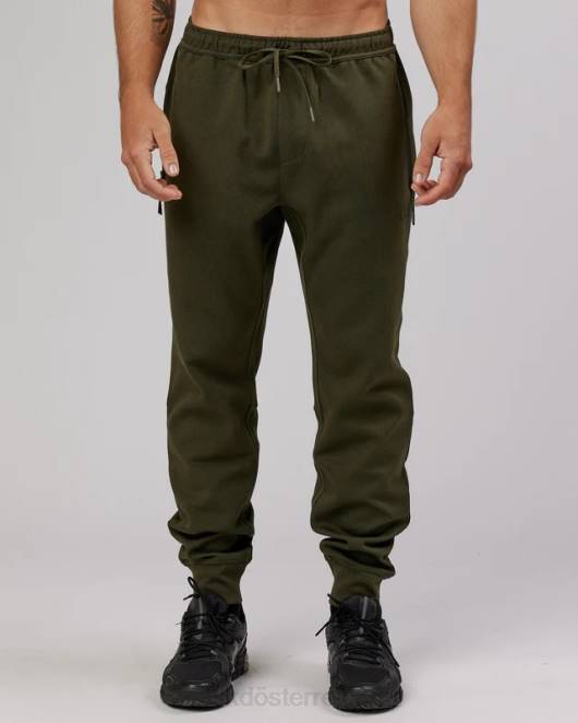 Z8RH1142 LSKD Männer Athlet ForgedFleece-Jogger mit Reißverschluss – Waldnacht Bekleidung