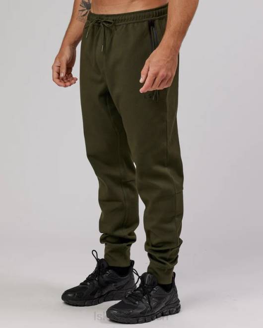 Z8RH1142 LSKD Männer Athlet ForgedFleece-Jogger mit Reißverschluss – Waldnacht Bekleidung