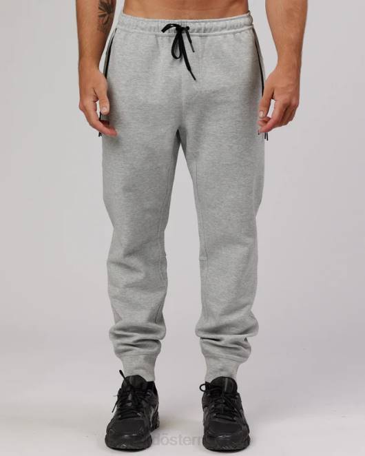 Z8RH1143 LSKD Männer Athlete Forgedfleece Zip Jogger – Hellgrau Marl Bekleidung