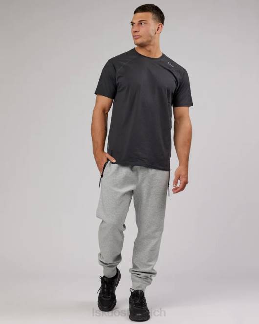 Z8RH1143 LSKD Männer Athlete Forgedfleece Zip Jogger – Hellgrau Marl Bekleidung