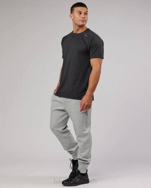 Z8RH1143 LSKD Männer Athlete Forgedfleece Zip Jogger – Hellgrau Marl Bekleidung