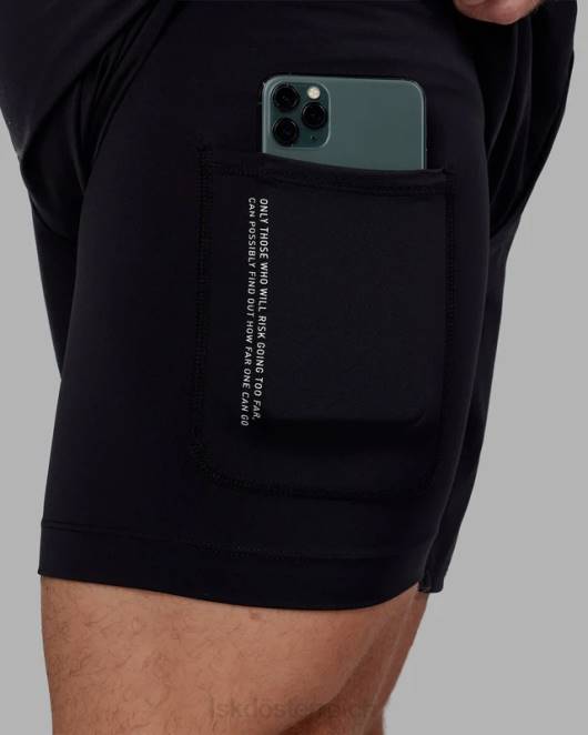 Z8RH1062 LSKD Männer Challenger 6'' gefütterte Performance-Shorts – Schwarz Bekleidung