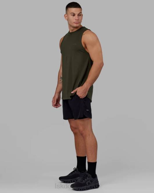 Z8RH1062 LSKD Männer Challenger 6'' gefütterte Performance-Shorts – Schwarz Bekleidung