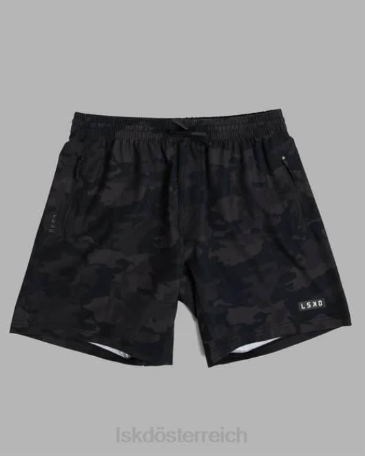 Z8RH1065 LSKD Männer Rep 7'' Performance Short – schwarzes Tarnmuster Bekleidung