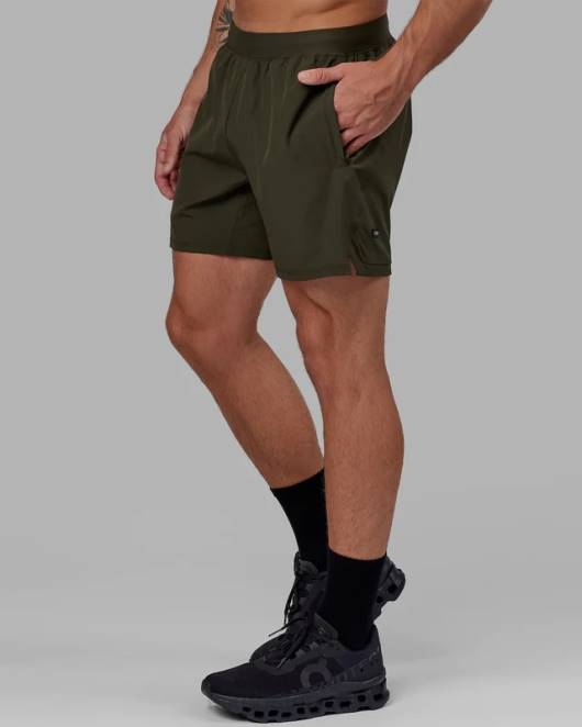 Z8RH1067 LSKD Männer Challenger 6'' gefütterte Performance-Shorts – Forest Night Bekleidung