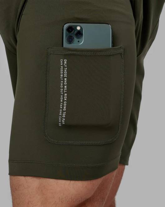 Z8RH1067 LSKD Männer Challenger 6'' gefütterte Performance-Shorts – Forest Night Bekleidung