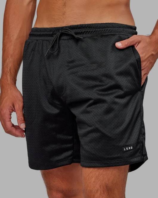 Z8RH1070 LSKD Männer Grundlegende Mesh-Shorts – Schwarz Bekleidung