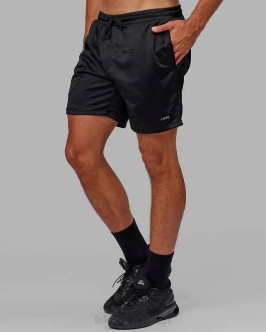 Z8RH1070 LSKD Männer Grundlegende Mesh-Shorts – Schwarz Bekleidung