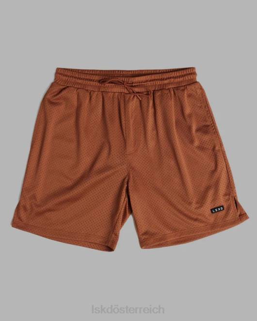 Z8RH1072 LSKD Männer Grundlegende Mesh-Shorts – Haselnussbraun Bekleidung