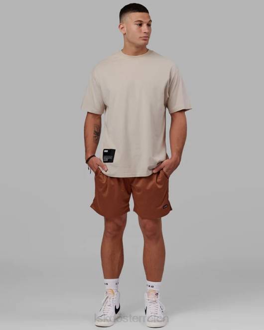 Z8RH1072 LSKD Männer Grundlegende Mesh-Shorts – Haselnussbraun Bekleidung