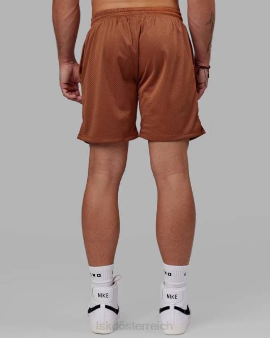 Z8RH1072 LSKD Männer Grundlegende Mesh-Shorts – Haselnussbraun Bekleidung