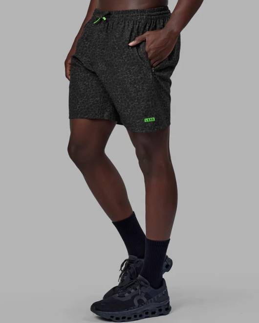 Z8RH1075 LSKD Männer Rep 7'' Performance-Shorts – Dschungel-Spot-Print Bekleidung