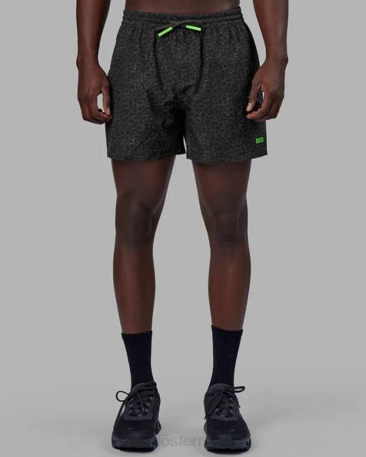 Z8RH1076 LSKD Männer Rep 5'' Performance-Shorts – Dschungel-Spot-Print Bekleidung