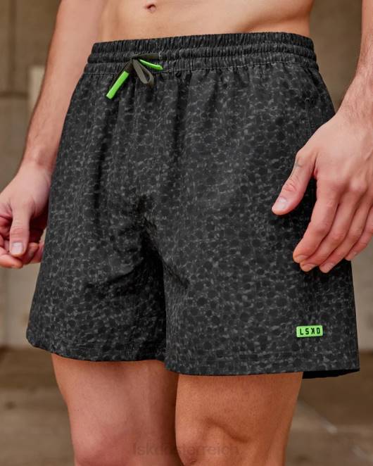 Z8RH1076 LSKD Männer Rep 5'' Performance-Shorts – Dschungel-Spot-Print Bekleidung