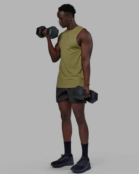 Z8RH1076 LSKD Männer Rep 5'' Performance-Shorts – Dschungel-Spot-Print Bekleidung