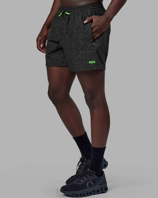 Z8RH1076 LSKD Männer Rep 5'' Performance-Shorts – Dschungel-Spot-Print Bekleidung