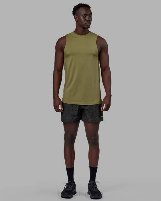 Z8RH1076 LSKD Männer Rep 5'' Performance-Shorts – Dschungel-Spot-Print Bekleidung