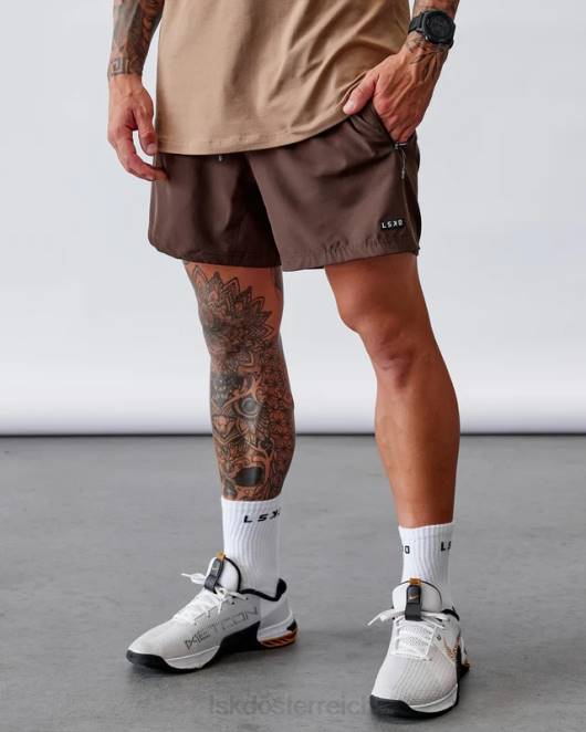 Z8RH1091 LSKD Männer Rep 5'' Performance Short – dunkle Schokolade Bekleidung