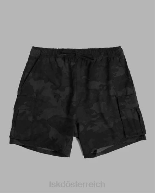 Z8RH1094 LSKD Männer Energy Stretch Performance Cargo Short – schwarzes Tarnmuster Bekleidung
