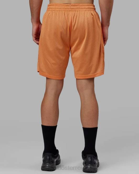 Z8RH1095 LSKD Männer Hyper wendbare Basketball-Shorts – Schwarz-Mandarine Bekleidung