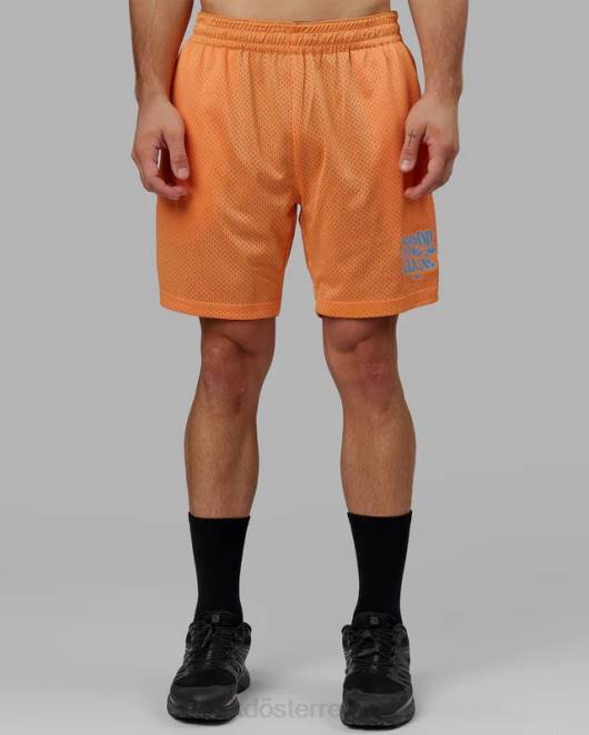 Z8RH1095 LSKD Männer Hyper wendbare Basketball-Shorts – Schwarz-Mandarine Bekleidung