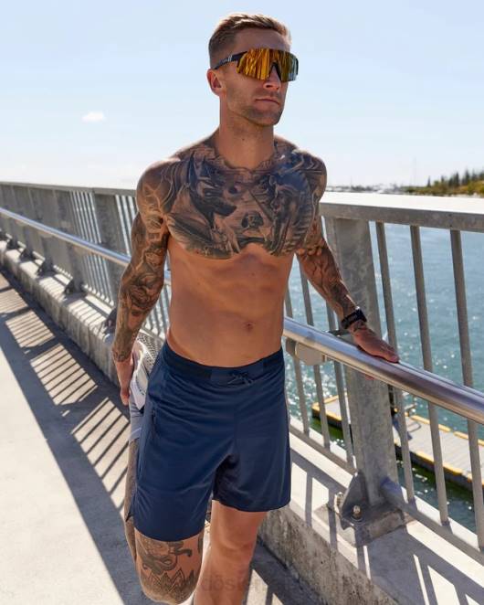 Z8RH1098 LSKD Männer Ultraair 6'' gefütterte Performance-Shorts – Marineblau Bekleidung