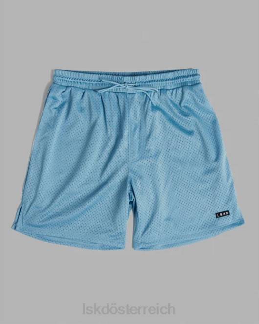 Z8RH1114 LSKD Männer Grundlegende Mesh-Shorts – Azurblau Bekleidung