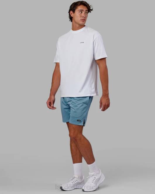 Z8RH1114 LSKD Männer Grundlegende Mesh-Shorts – Azurblau Bekleidung