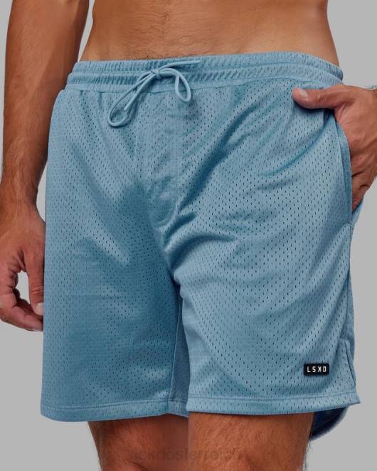Z8RH1114 LSKD Männer Grundlegende Mesh-Shorts – Azurblau Bekleidung