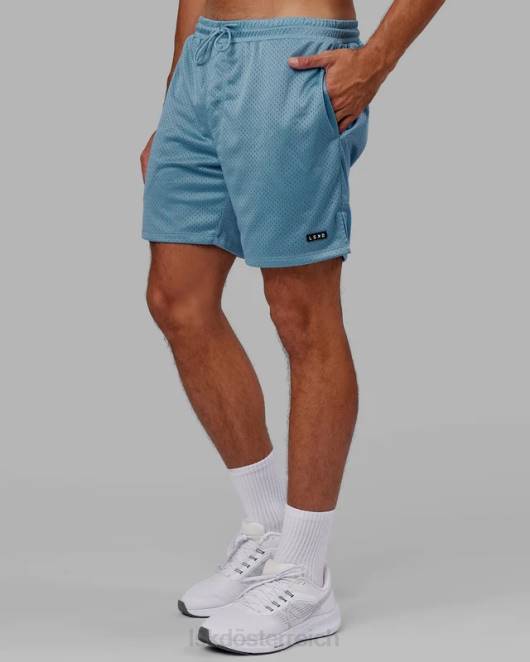 Z8RH1114 LSKD Männer Grundlegende Mesh-Shorts – Azurblau Bekleidung