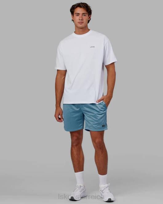 Z8RH1114 LSKD Männer Grundlegende Mesh-Shorts – Azurblau Bekleidung