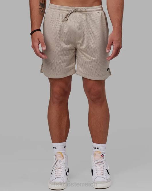 Z8RH1116 LSKD Männer Grundlegende Mesh-Shorts – Schieferbeige Bekleidung