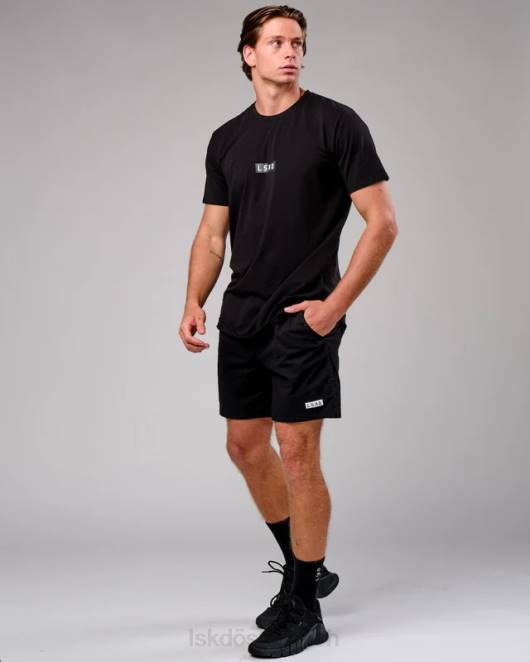 Z8RH1130 LSKD Männer täglich kurz - schwarz-weiß Bekleidung