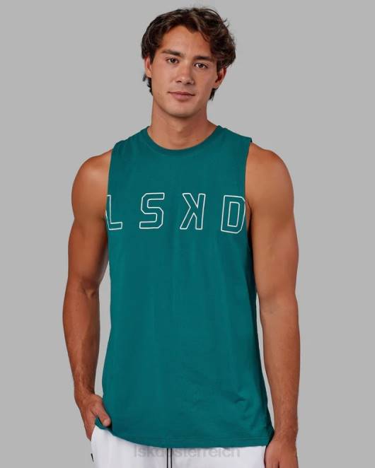 Z8RH1004 LSKD Männer Erweitern Sie das flxcotton Training Fit Tank – Deep Lake Bekleidung
