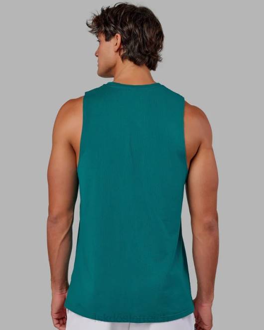 Z8RH1004 LSKD Männer Erweitern Sie das flxcotton Training Fit Tank – Deep Lake Bekleidung